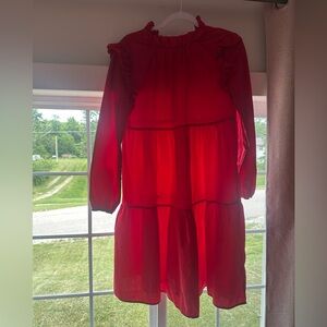 SHEIN Red Midi Dresses